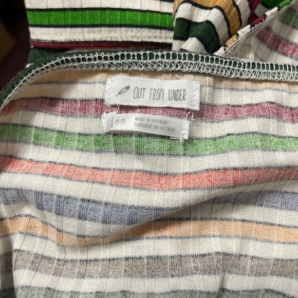Urban Outfitters Out From Under Striped Bodysuit Size Medium‎ - Picture 5 of 8